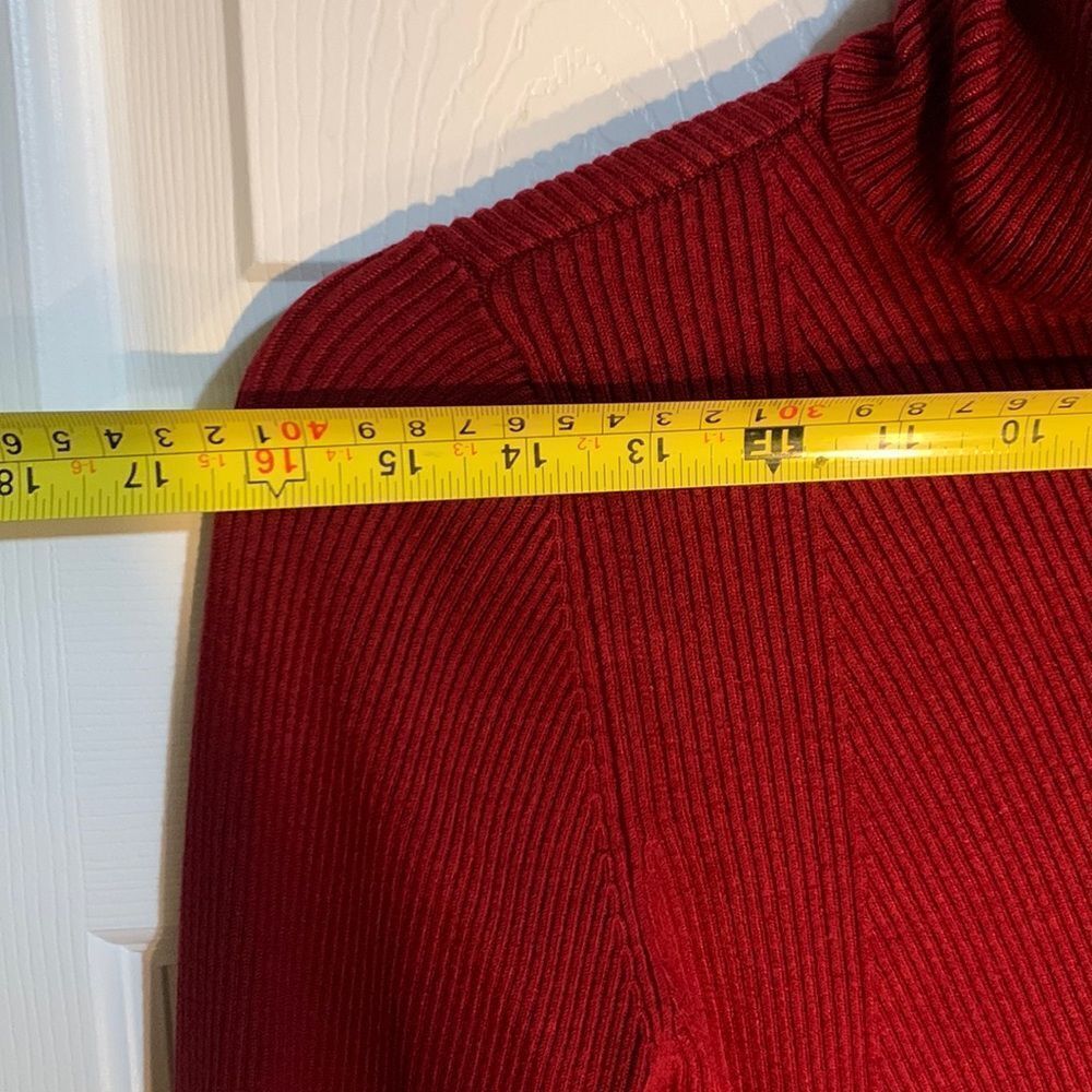 Hilliard & Hanson Red Tutttle Neck Size M - Picture 2 of 9